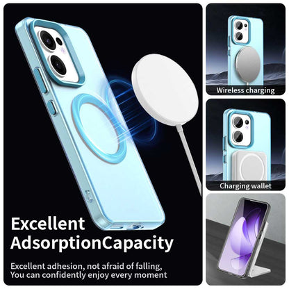 MagSafe-etui til Oppo Reno13 FS 5G / Reno13 F 4G / Reno13 F, Techsuit, CandyCase, Blå