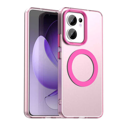 MagSafe-etui til Oppo Reno13 FS 5G / Reno13 F 4G / Reno13 F, Techsuit, CandyCase, Lyserød