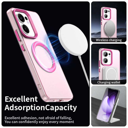MagSafe-etui til Oppo Reno13 FS 5G / Reno13 F 4G / Reno13 F, Techsuit, CandyCase, Lyserød