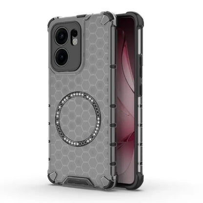 MagSafe-etui til Oppo Reno13 FS 5G / Reno13 F 4G / Reno13 F, Techsuit, HoneyComb Shield, Sort