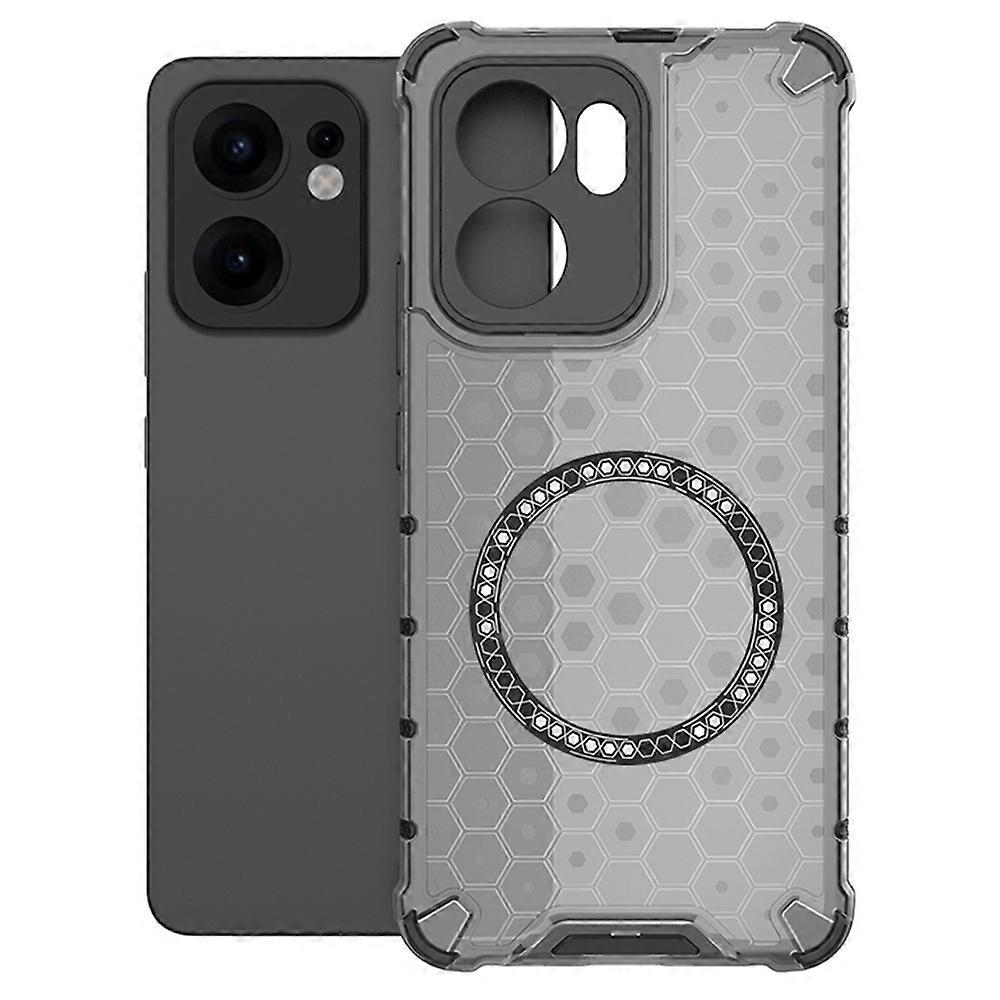 MagSafe-etui til Oppo Reno13 FS 5G / Reno13 F 4G / Reno13 F, Techsuit, HoneyComb Shield, Sort