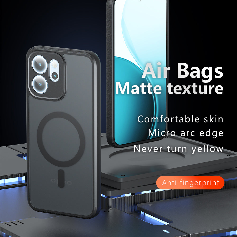 MagSafe-etui til Oppo Reno14 FS 5G / Reno14 F, Techsuit, PureFrost, Satin Sort