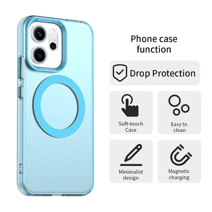 MagSafe Case for Oppo Reno14, Techsuit, CandyCase, Blue