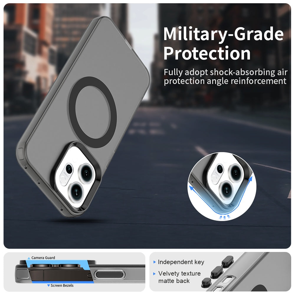 MagSafe cover til Oppo Reno14, Techsuit, CandyCase, Sort