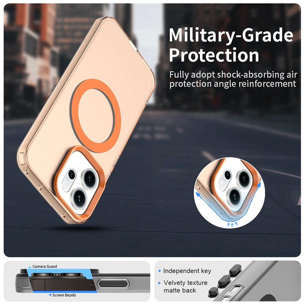 MagSafe cover til Oppo Reno14, Techsuit, CandyCase, Orange