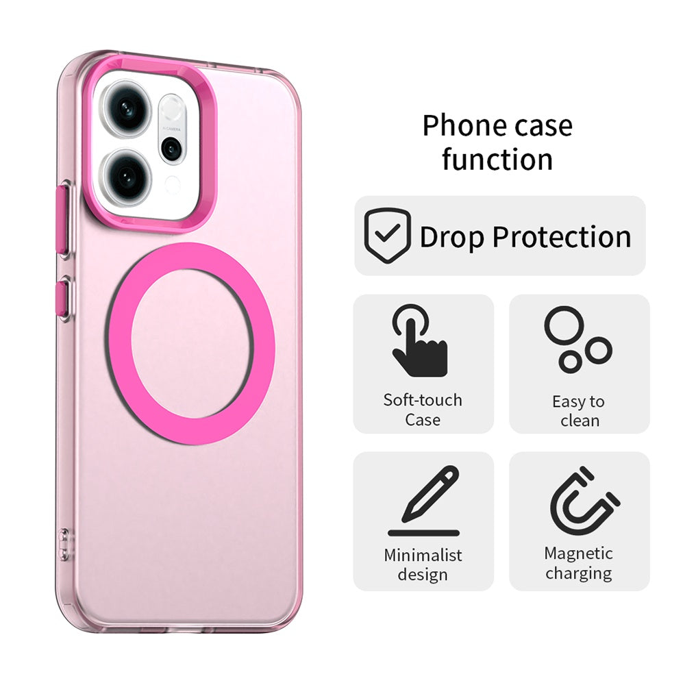 MagSafe cover til Oppo Reno14, Techsuit, CandyCase, Pink