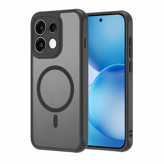 MagSafe-etui til Oppo Reno16 Pro, Techsuit, HaloFrost II, Sort