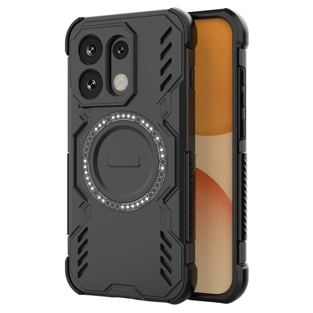 MagSafe-etui til Oppo Reno16 / Reno16 Pro, Techsuit, ArmorMag, Sort