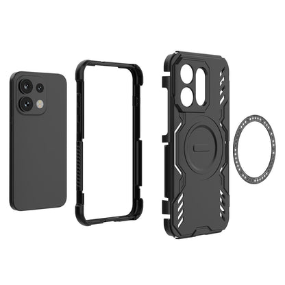 MagSafe-etui til Oppo Reno16 / Reno16 Pro, Techsuit, ArmorMag, Sort