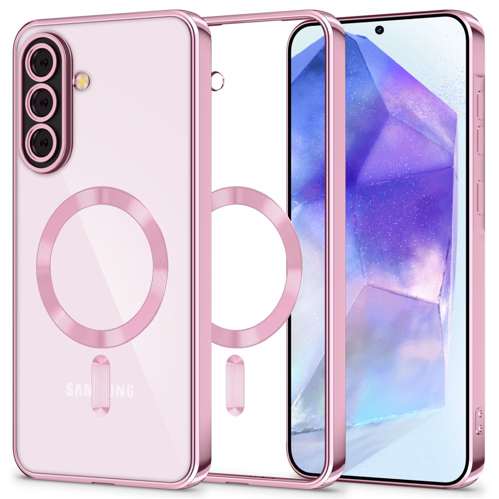 MagSafe cover til Samsung Galaxy A56 A566, Tech-Protect, Magflex, Gylden Rosa