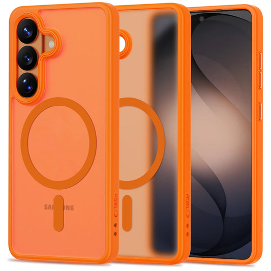 MagSafe cover til Samsung Galaxy S26 S942, Tech-Protect, Magmat, Mat Orange