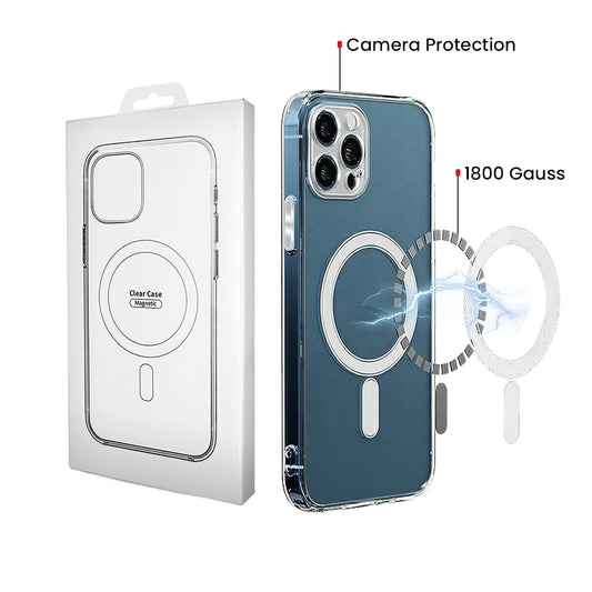 MagSafe-cover til Samsung Galaxy S26 S942, OEM, 1800 Gauss, Transparent