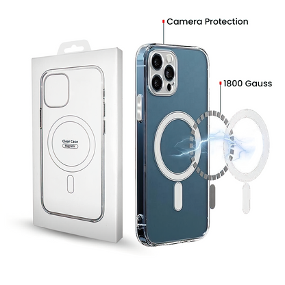 MagSafe-etui til Samsung Galaxy A57 5G, OEM, 1800 Gauss, Transparent