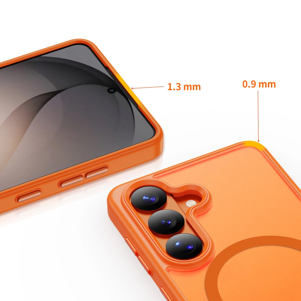 MagSafe-etui til Samsung Galaxy S26 Ultra S948, Tech-Protect, Magmat, Mat Orange