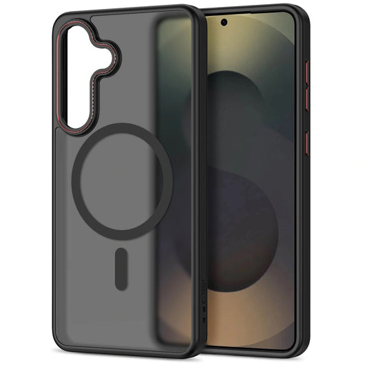 MagSafe cover til Samsung Galaxy S26 Plus S947, Tech-Protect, Magcam, Mat Sort Rød