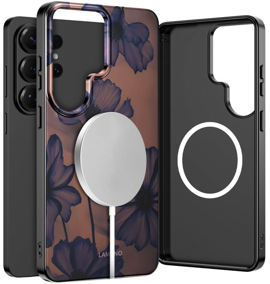 MagSafe cover til Samsung Galaxy S26 Ultra S948, Tech-Protect, Lamano Velvet Night, Sort
