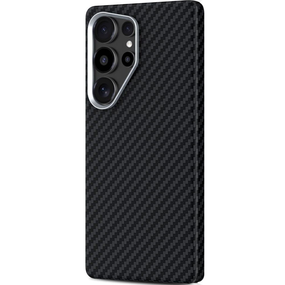MagSafe cover til Samsung Galaxy S25 Ultra S938, Tech-Protect, Ion Carbon, Sort