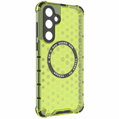 MagSafe-etui til Samsung Galaxy S25 S931, Techsuit, HoneyComb Shield, Grøn
