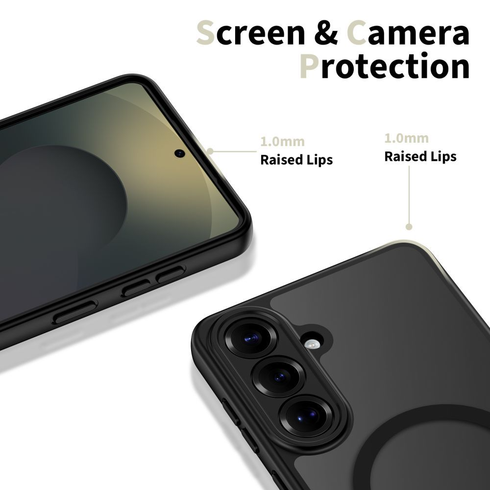 MagSafe cover til Samsung Galaxy S26 S942, Tech-Protect, BasicMag, Mat Sort