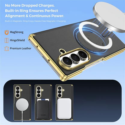 MagSafe-etui til Samsung Galaxy Z Fold8 Ultra F976, OEM, elektropletteret, sort