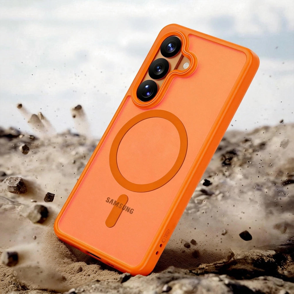 MagSafe-etui til Samsung Galaxy S26 Ultra S948, Tech-Protect, Magmat, Mat Orange