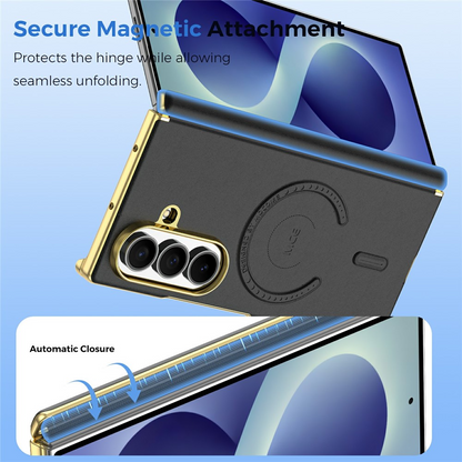 MagSafe-etui til Samsung Galaxy Z Fold8 Ultra F976, OEM, elektropletteret, sort