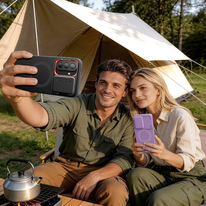 MagSafe-etui til Samsung Galaxy A57 5G, Tech-Protect, Kevlar Aura, Sort