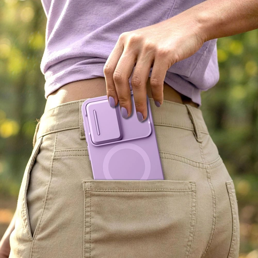 MagSafe-etui til Samsung Galaxy A57 5G, Tech-Protect, Kevlar Aura, Violet
