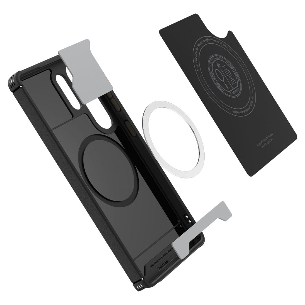 MagSafe cover til Samsung Galaxy S25 Ultra S938, Spigen, Mag Armor, Sort ACS08913