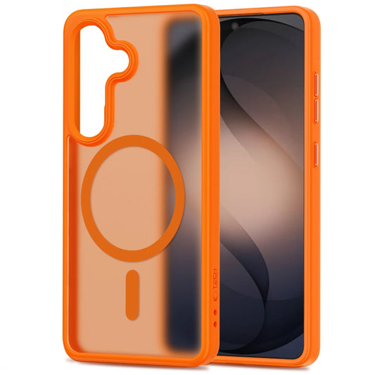 MagSafe cover til Samsung Galaxy S26 S942, Tech-Protect, Magmat, Mat Orange