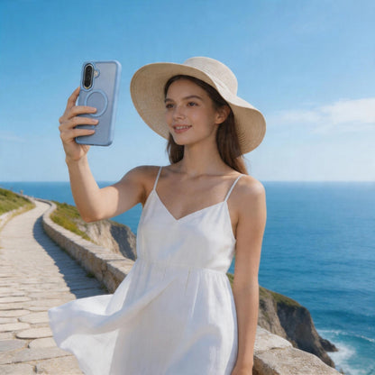 MagSafe-cover til Samsung Galaxy A57 5G, Tech-Protect, Magmat, Mat Blå