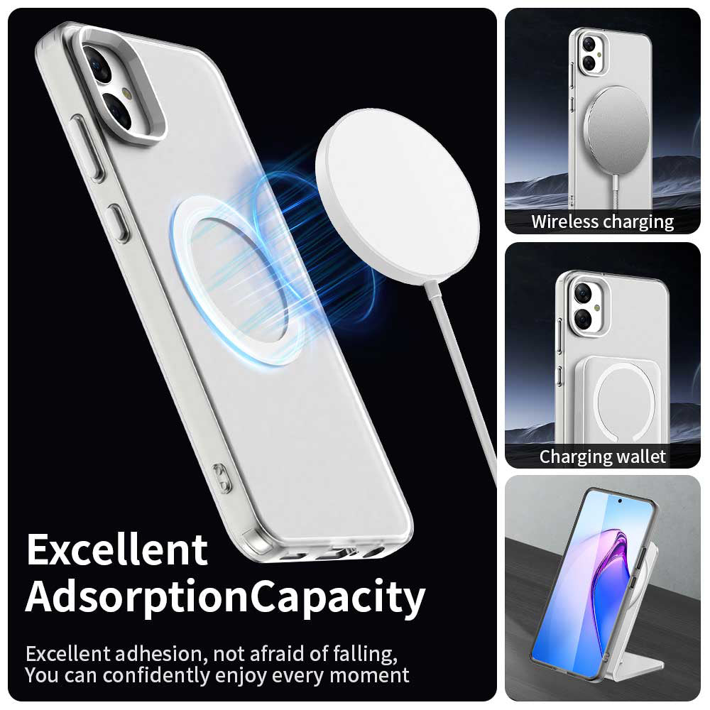 MagSafe-etui til Samsung Galaxy A05 A055, Techsuit, CandyCase, Hvid
