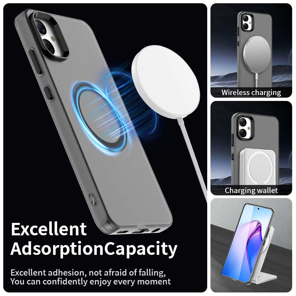 MagSafe-etui til Samsung Galaxy A05 A055, Techsuit, CandyCase, Sort