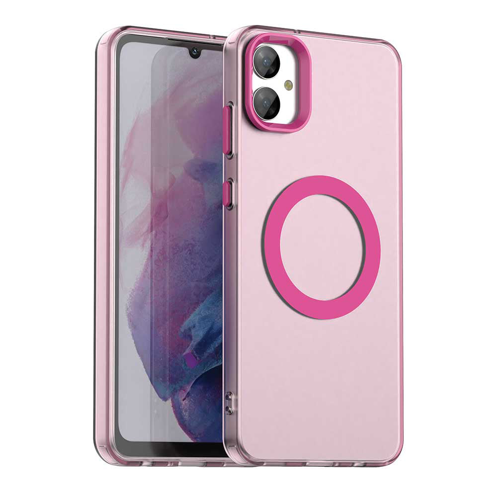 MagSafe-etui til Samsung Galaxy A05 A055, Techsuit, CandyCase, Lyserød