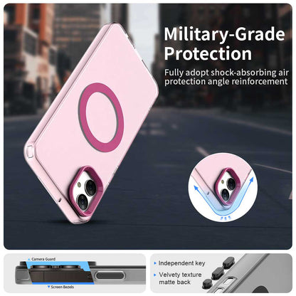 MagSafe-etui til Samsung Galaxy A05 A055, Techsuit, CandyCase, Lyserød