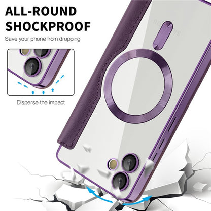 MagSafe-etui til Samsung Galaxy A05 A055, Techsuit, SmartMag Book, Lilla