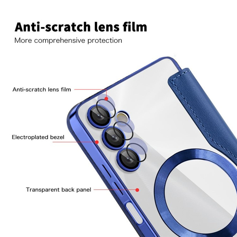 MagSafe-etui til Samsung Galaxy A05s A057, Techsuit, SmartMag Book, Blå