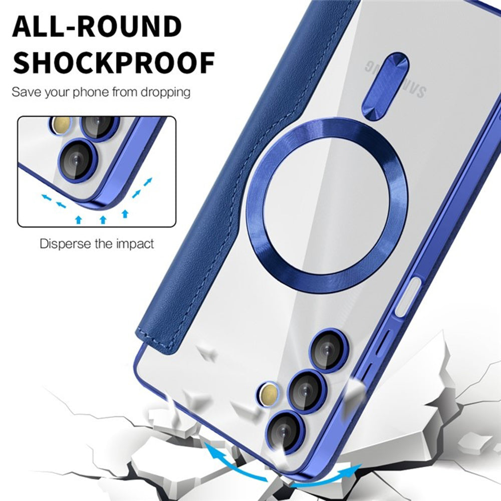 MagSafe-etui til Samsung Galaxy A05s A057, Techsuit, SmartMag Book, Blå
