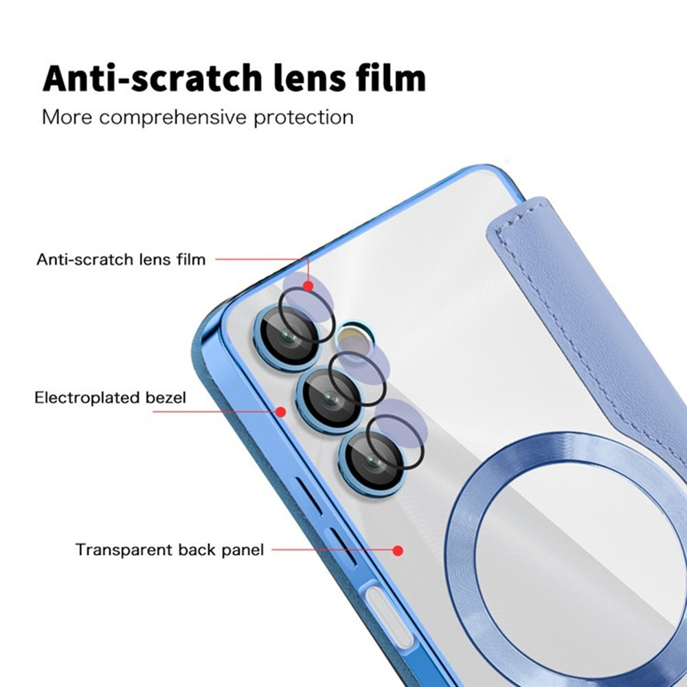 MagSafe-etui til Samsung Galaxy A05s A057, Techsuit, SmartMag Book, Blå