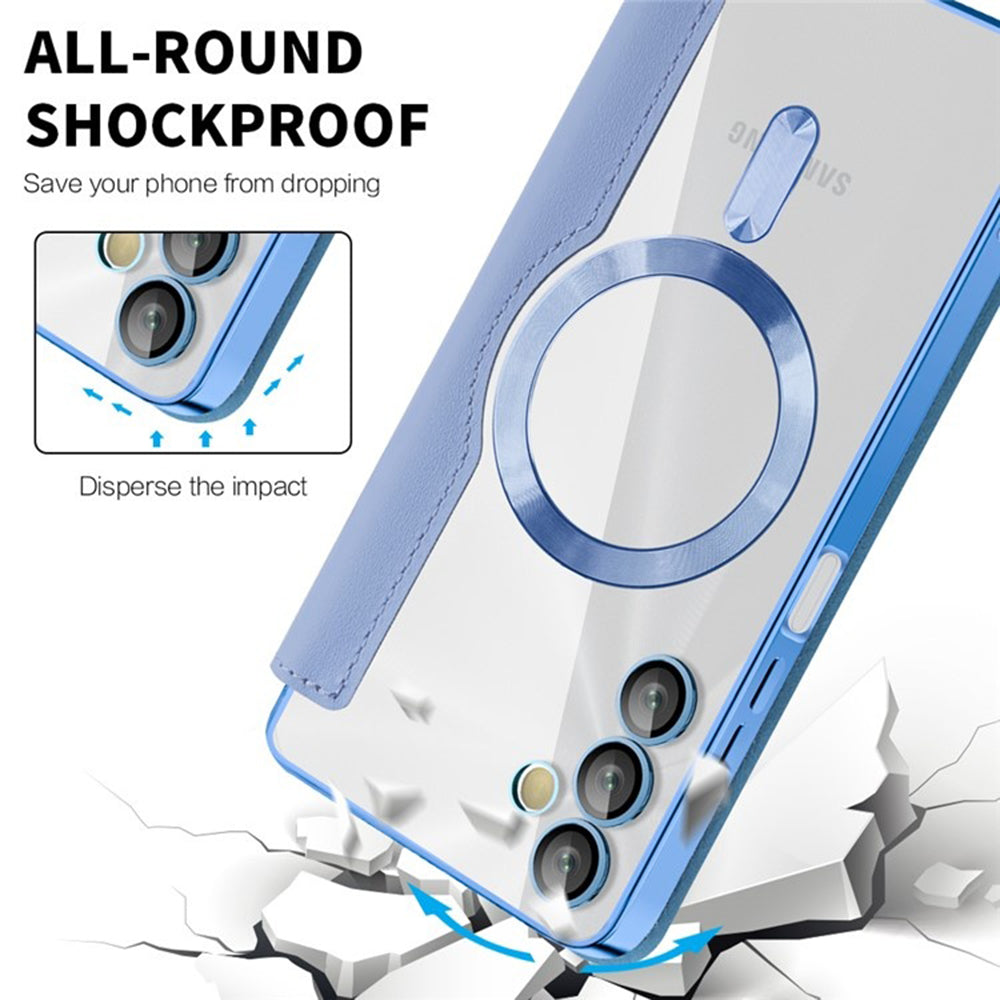 MagSafe-etui til Samsung Galaxy A05s A057, Techsuit, SmartMag Book, Blå