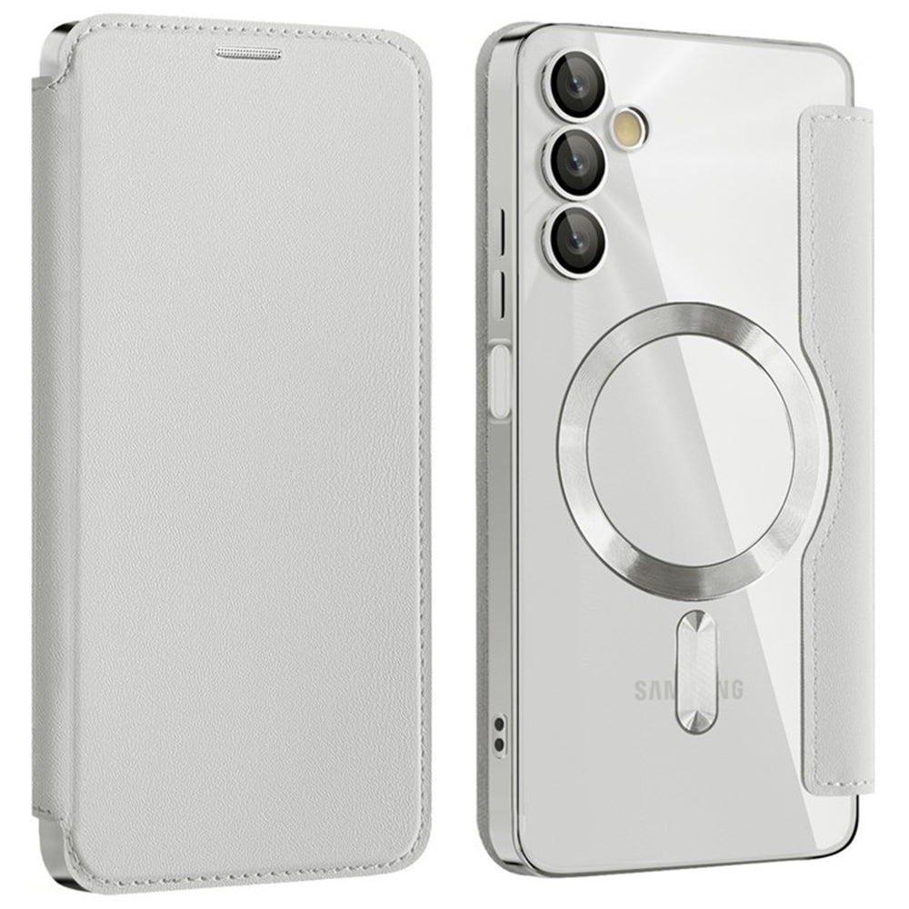 MagSafe-etui til Samsung Galaxy A05s A057, Techsuit, SmartMag Book, Grå
