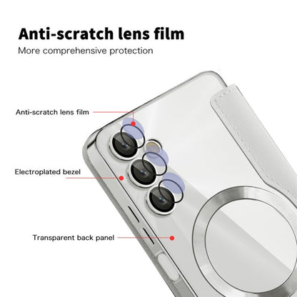 MagSafe-etui til Samsung Galaxy A05s A057, Techsuit, SmartMag Book, Grå