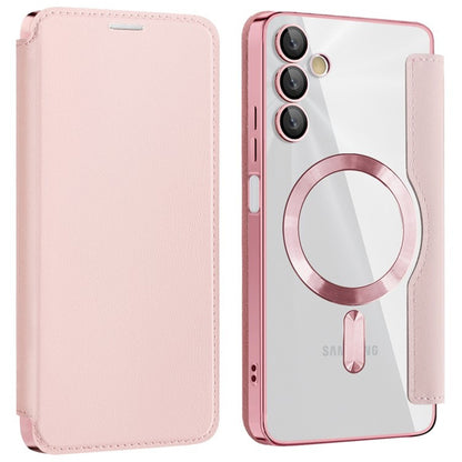 MagSafe-etui til Samsung Galaxy A05s A057, Techsuit, SmartMag Book, Lyserød