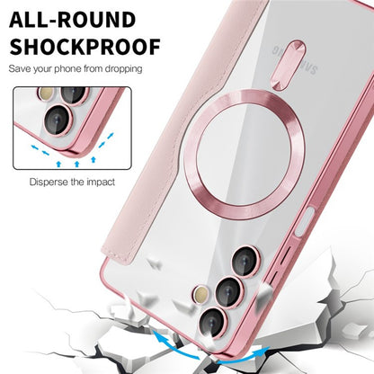 MagSafe-etui til Samsung Galaxy A05s A057, Techsuit, SmartMag Book, Lyserød