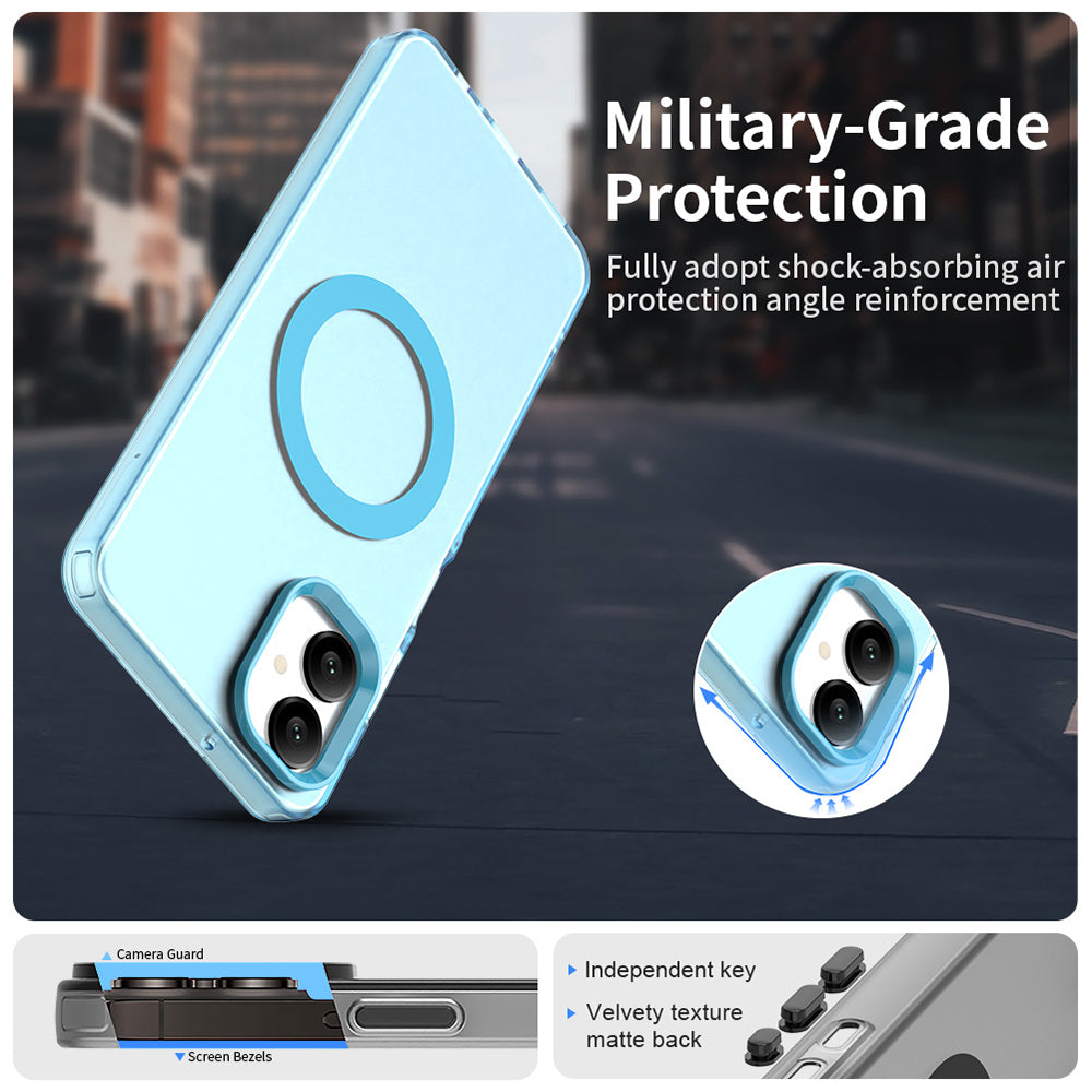 MagSafe-etui til Samsung Galaxy A06 A065, Techsuit, CandyCase, Blå