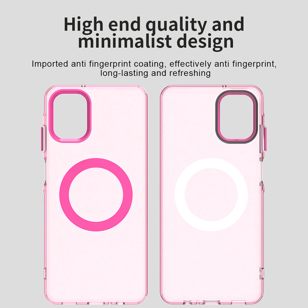 MagSafe-etui til Samsung Galaxy A06 A065, Techsuit, CandyCase, Lyserød