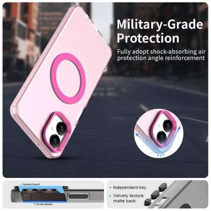 MagSafe-etui til Samsung Galaxy A06 A065, Techsuit, CandyCase, Lyserød