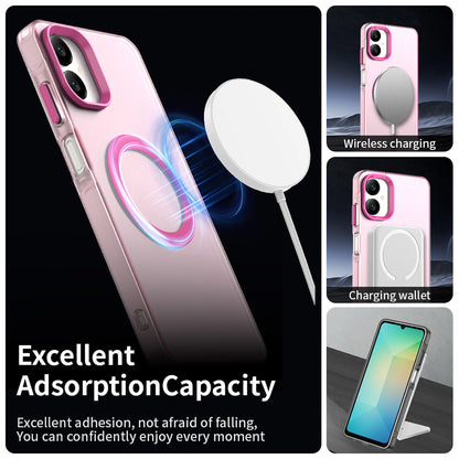MagSafe-etui til Samsung Galaxy A06 A065, Techsuit, CandyCase, Lyserød