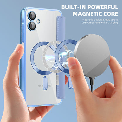 MagSafe-etui til Samsung Galaxy A06 A065, Techsuit, SmartMag Book, Blå