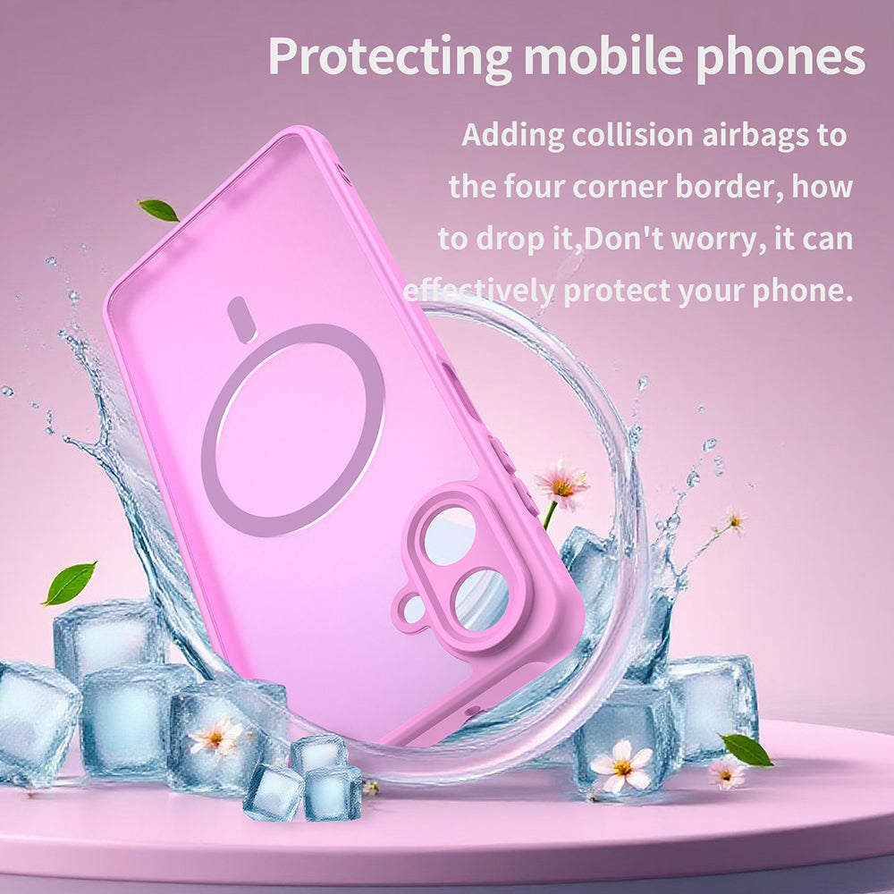 MagSafe cover til Samsung Galaxy A07 4G A075, Techsuit, HaloFrost II, Pink